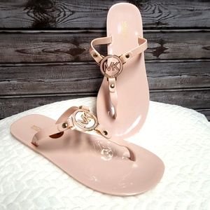 COPY - Brand New MICHAEL Michael Kors Pink/Rose Gold Jelly Sandals Size 8